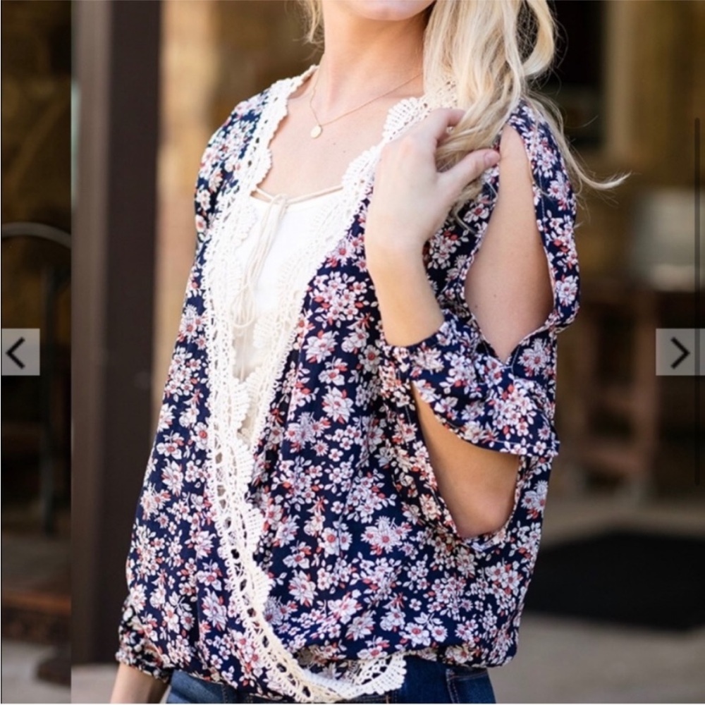 Grace & Lace Calla crossover vintage top
